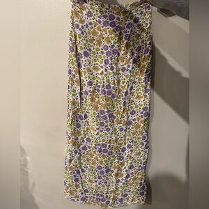 Floral maxi skirt